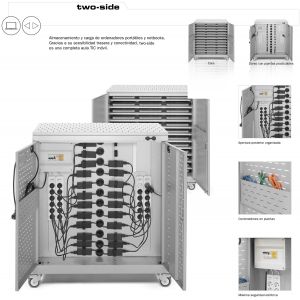 Armario para portátiles y netbooks con carga y doble acceso BASIC